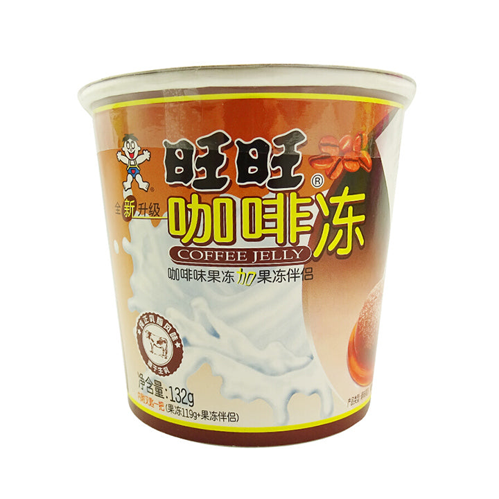 【自营】中国旺旺 旺仔摇滚冻 咖啡冻 132g 摇摇冻粘粉果冻布丁网红零食口感爽滑