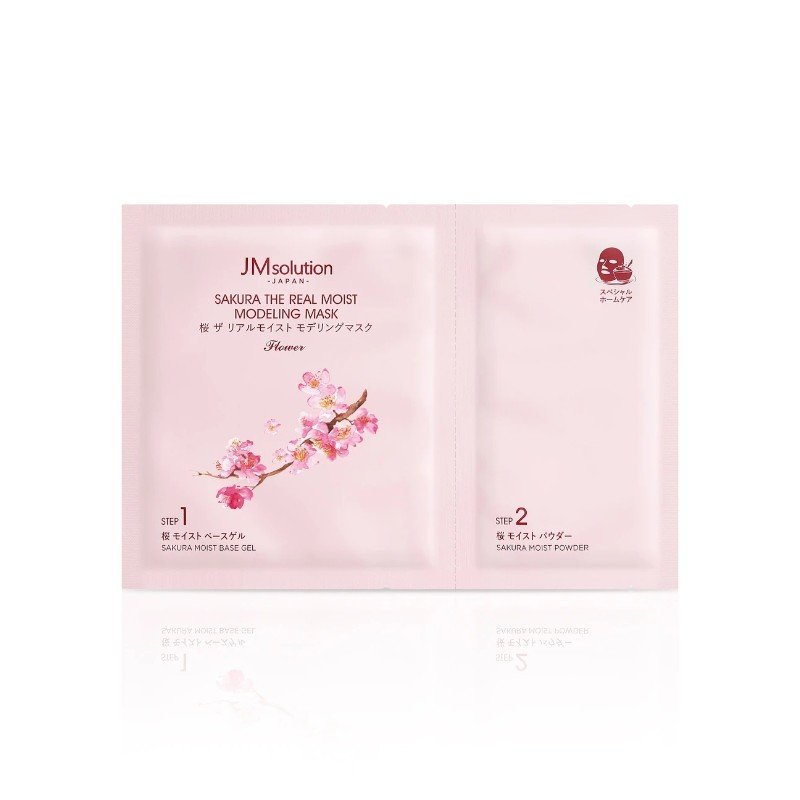 【自营】韩国JM SOLUTION 肌司研 樱花补水面膜 5片入 涂抹式 保湿造型面膜