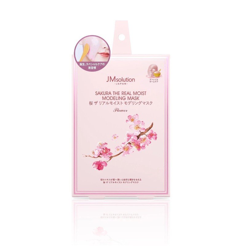 【自营】韩国JM SOLUTION 肌司研 樱花补水面膜 5片入 涂抹式 保湿造型面膜