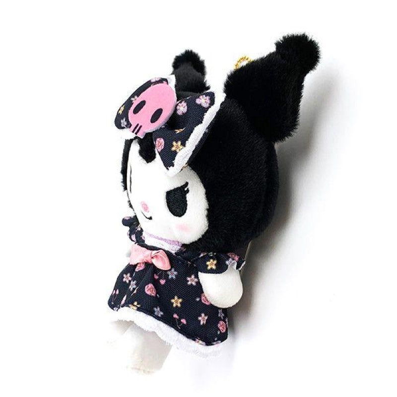 【自营】日本三丽鸥 吉祥物车挂包包挂饰钥匙扣 库洛米碎花蝴蝶结款 1个装