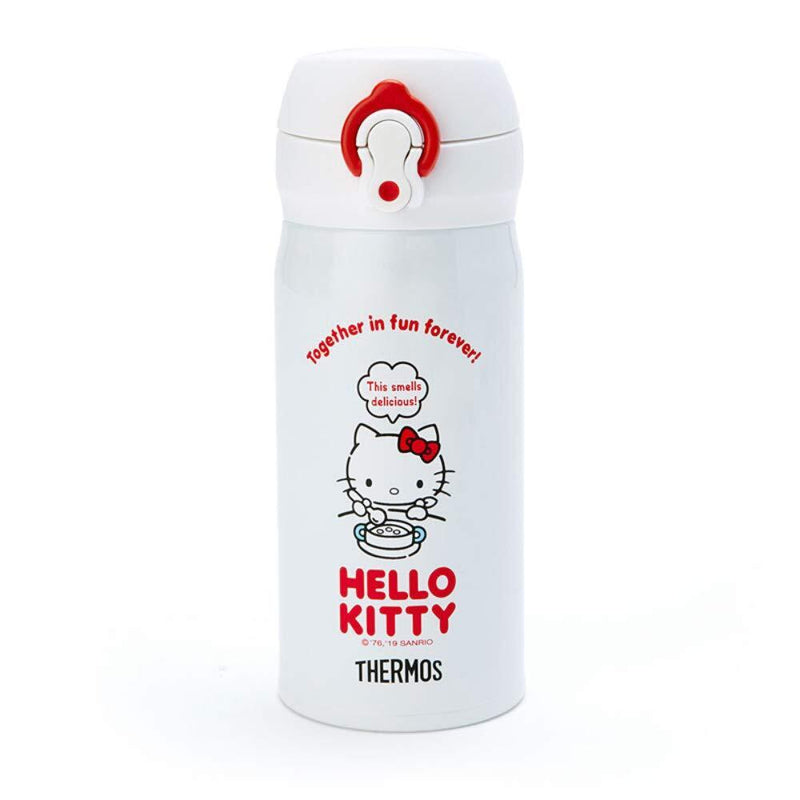 【自营】日本三丽鸥 HelloKitty保温水杯 白色 350ml 膳魔师限定款 直饮携带方便长效保温